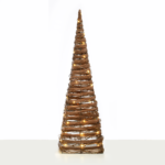 ΧΡΙΣΤΟΥΓ. ΔΕΝΤΡΟ NATURAL RATTAN CONE TREE 50 MINI LED ΘΕΡΜΟ ΜΕ ΜΠΑΤΑΡΙΕΣ