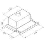 Pyramis Essential Slim Turbo Συρόμενος Απορροφητήρας 60cm Inox - Image 4