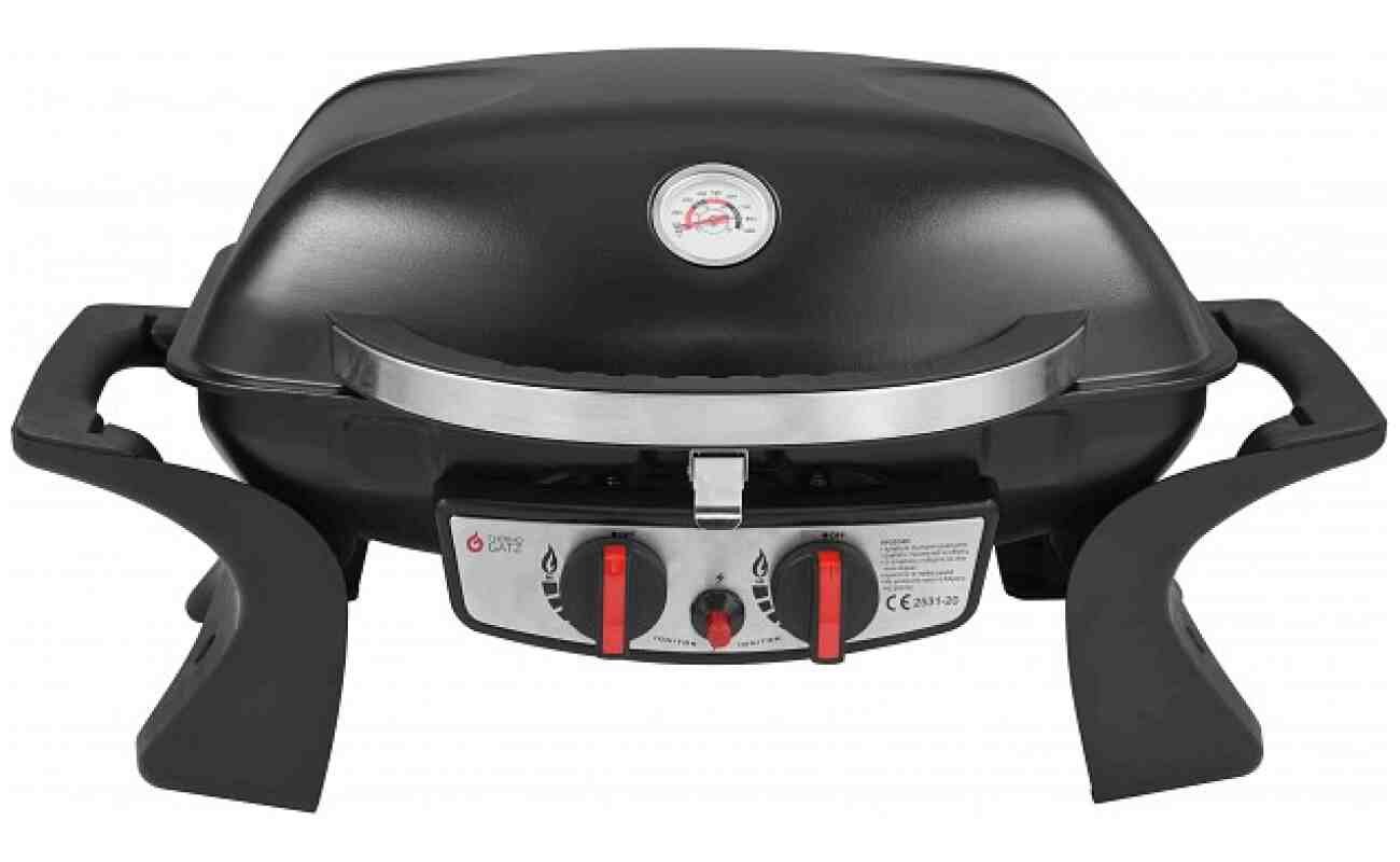 BBQ υγραερίου GS GRILL 2 MINI - 5kW + δώρο τα πλαϊνά ράφια