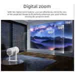 Βιντεοπροβολέας T-1305, 1080p, WiFi, Android, 170 ANSI lumens, λευκός - Image 3