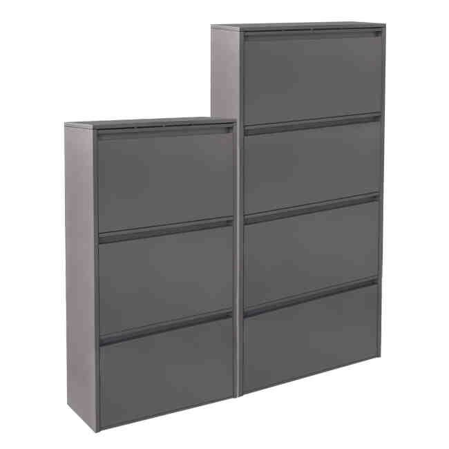 set-2-papoytsothikes-fb91099403-metallik Παπουτσοθήκη STARK ανθρακί - Image 1