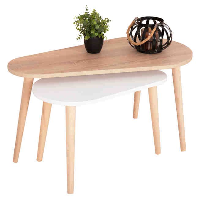 trapezia-salonioy-2tmch-fb91817904-melam Σετ βοηθητικά τραπεζάκια APRILIA sonoma-λευκό - Image 1